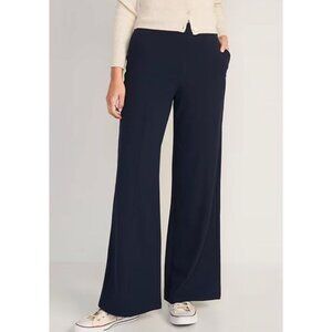 OLD NAVY high waisted powersoft wide leg pants in black size L